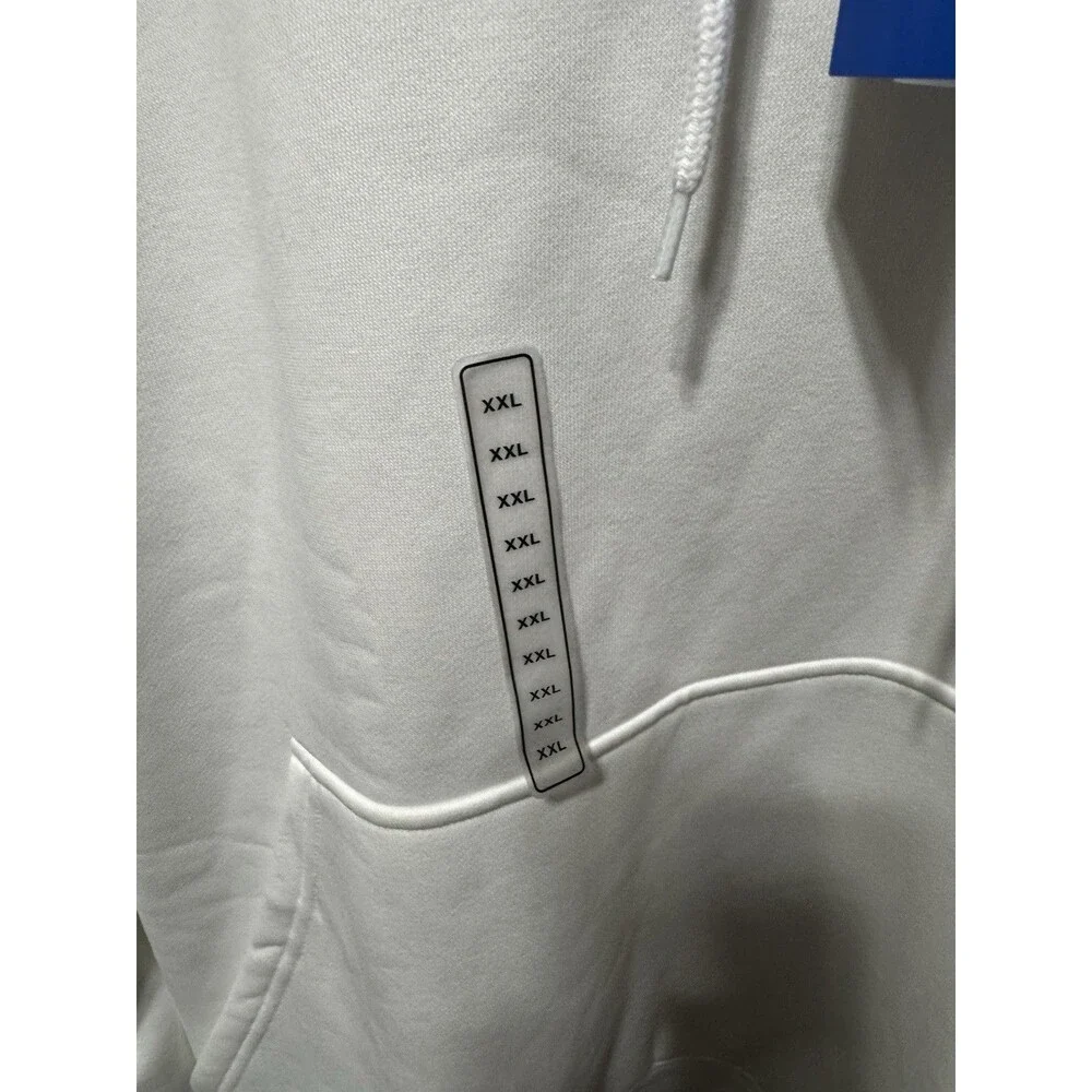 Adidas Men's Size XXL White Essential Hoody Sweatshirt Trefoil NEW